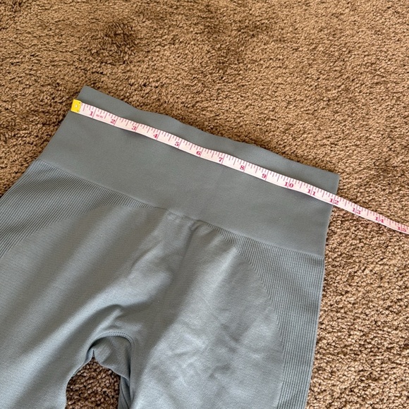 Set Active Sculptflex Seamless Leggings Light Green/Blue Athletic Pants - Picture 10 of 11